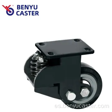 Caster TPU de amortiguadores de PU de carga adicional de carga adicional de 6 pulgadas